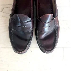 BASS WEEJUNS-CORDOVAN 9.5D Bass Weejuns Logan Burgundy 9.5 D Mens 9.5D 91/2 Cordovan  main image 2